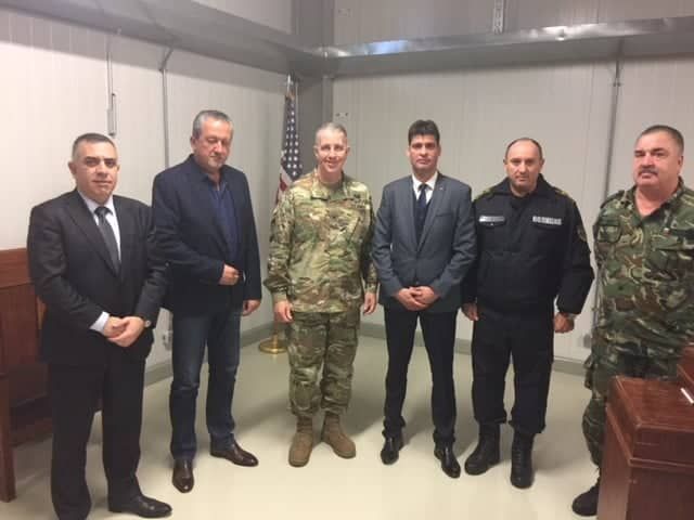 Кметът Стефан Радев посети българо-американската база „Ново село“