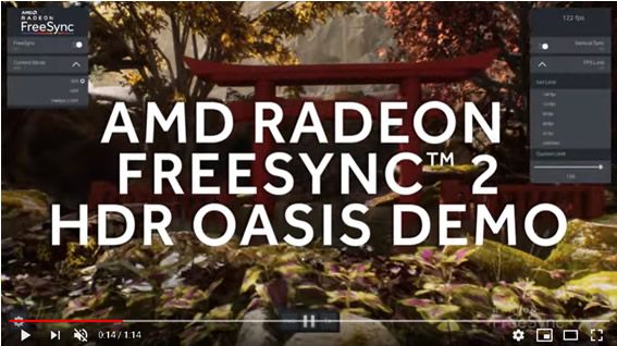 AMD подготвя Oasis Demo, за да покаже предимствата на технологията FreeSync 2 HDR