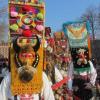 Giant Kuker Masks Exhibited Under the Largo Dome in Sofia