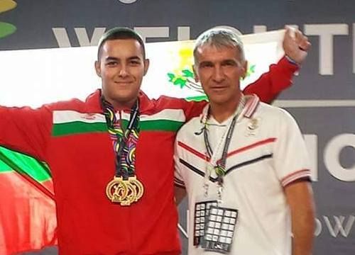 Васил Маринов и треньорът му Пламен Братойчев