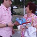 Диан Червенкондев разговаря с избиратели