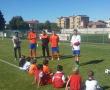 Тренировка с малките футболисти от Италия