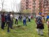 В училищния двор закипя усилена работа!