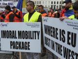  Текстове в пакета „Мобилност“ предизвикаха протести на превозвачи от Източна Европа, включително от България, в Брюксел