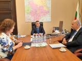 Среща на  Стефан Радев с министъра на труда и социалната политика Бисер Петков