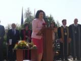  Министър Десислава Танева на тържественото откриването на новата академична година на Тракийския университет/ Снимка: МЗХГ