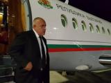 Бойко Борисов при пристигането си в Солун.