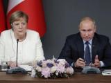 Президентът на Русия Владимир Путин и Ангела Меркел 