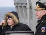  Президентът Владимир Путин проследи учението от борда на ракетния крайцер „Маршал Устинов“