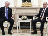 Президентът на РФ Владимир Путин и Ердоган 