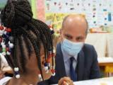 Френският министър на образованието Жан-Мишел Бланке на откриването на учебната година. Снимка: AP/БГНЕС