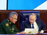  Руският министър на отбраната Сергей Шойгу и Президентът на РФ Владимир Путин 