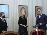 Антоанета Стефанова и  Тошко Йорданов в президентството на разговор с Румен Радев 
