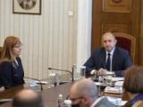 Президентът Румен Радев при изслушването на Гергана Стоянова