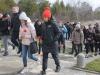 цветя от гимназистите от клуб "Памет"