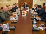 Президентът Румен Радев проведе среща с ръководството на Министерството на отбраната