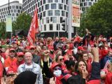 70 000 работници на протест в Брюксел заради поскъпването на живота Сн. БТА
