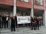  Протест на служители в "Съдебна охрана" и на затворите в Плевен, 28 юли 2022 г. Снимка: Латинка Светозарова