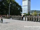 С церемония по издигане на националното знаме на Република България, в Сливен днес бяха отбелязани 137 години от Съединението на Княжество България и Източна Румелия.