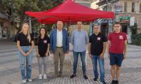 БСП-Сливен откри предизборна шатра на главната улица в областния град