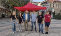 БСП-Сливен откри предизборна шатра на главната улица в областния град