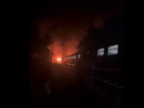 Влакът, пътуващ по линията София-Варна, е пламнал в 19:42 часа след гара Каспичан