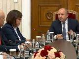 Румен Радев провежда консултации с "БСП за България"