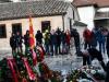 Официалната българска делегация, водена от вътрешния министър Иван Демерджиев, поднася венци и цвята на гроба на Гоце Делчев в църквата "Свети Спас" в Скопие по повод 151 години от рождението на големия български революционер