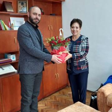 Посещение на заместник-председателят на Общински съвет Сливен в ОУ "Панайот Хитов"
