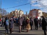 Протестиращи срещу демонтирането на Паметника на съветската армия блокираха Орлов мост 