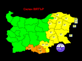 Жълт код за силен вятър е издаден за 10 области в Източна България 
