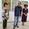 Представяне на изложбата - от ляво на дясно: Ралица Вълева, Илиян Урумов и Елена Енева