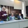 От ляво на дясно: Доцент д-р инж. Петко Цанков, директора на РИМ Сливен - д-р Николай Сираков и автора на книгата - Никола Караиванов