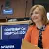 Екатерина Захариева по време на изслушването за потвърждение 2024