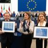 Председателят Мецола връчи наградата „Сахаров“ за 2024 г. на Едмундо Гонсалес Урутия и Мария Корина Мачадо