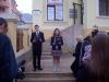възпитаниците на Хуманитарна гимназия- Стефан Василев и Цвети Чечева- водещи на събитието
