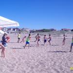 състезание по плажен футбол